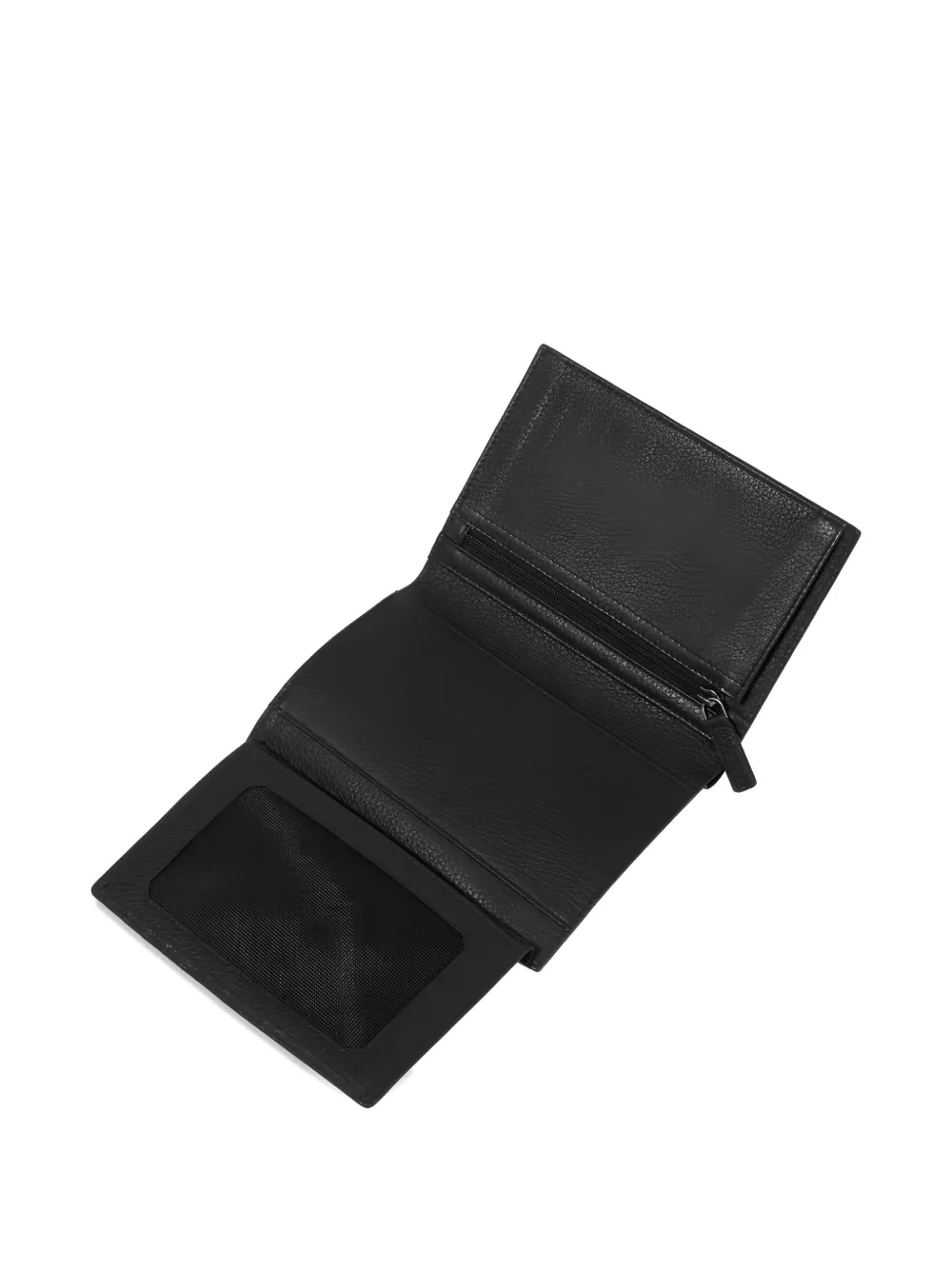 Lancel Driver 9cc Zip-detail Leather Wallet - Black 