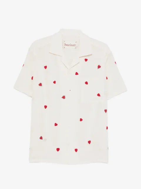Baziszt t-shirt à patch cœur