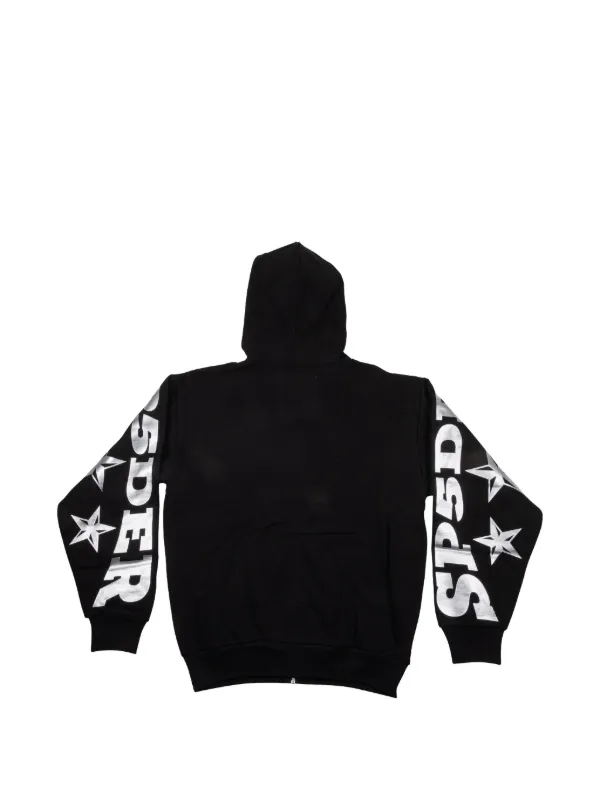 SP5DER ジップ パーカー | ブラック | FARFETCH JP