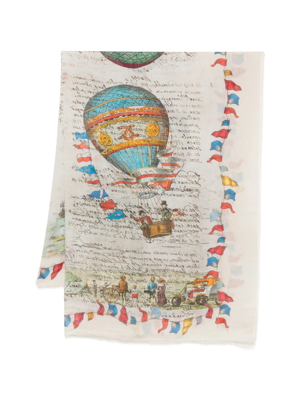 Faliero Sarti Balloon printed scarf - Toni neutri