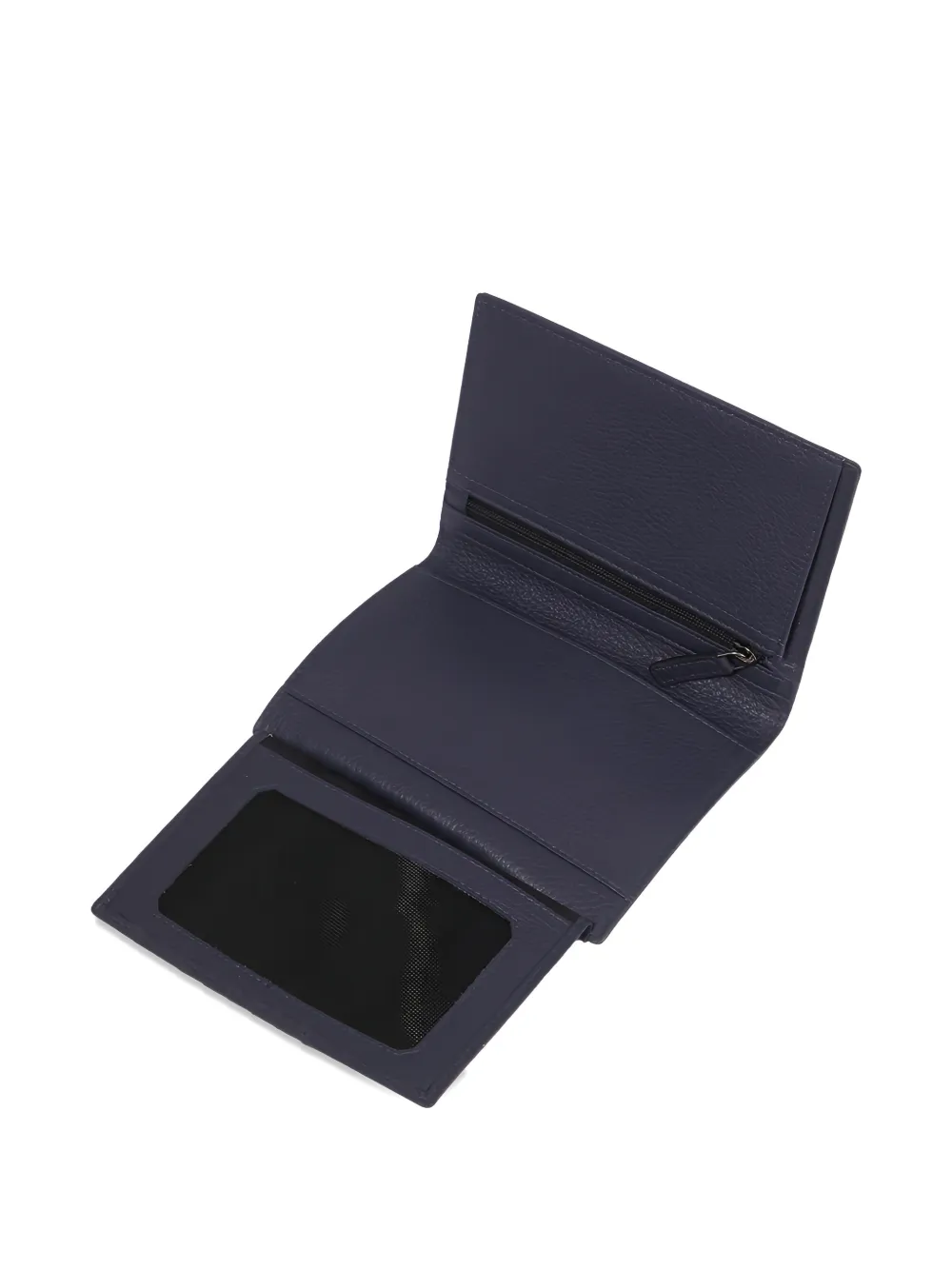  Lancel Driver 9cc Zip-detail Leather Wallet - Blue 