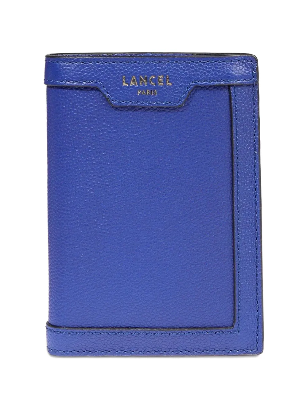 Lancel pebbled zip wallet - Blu