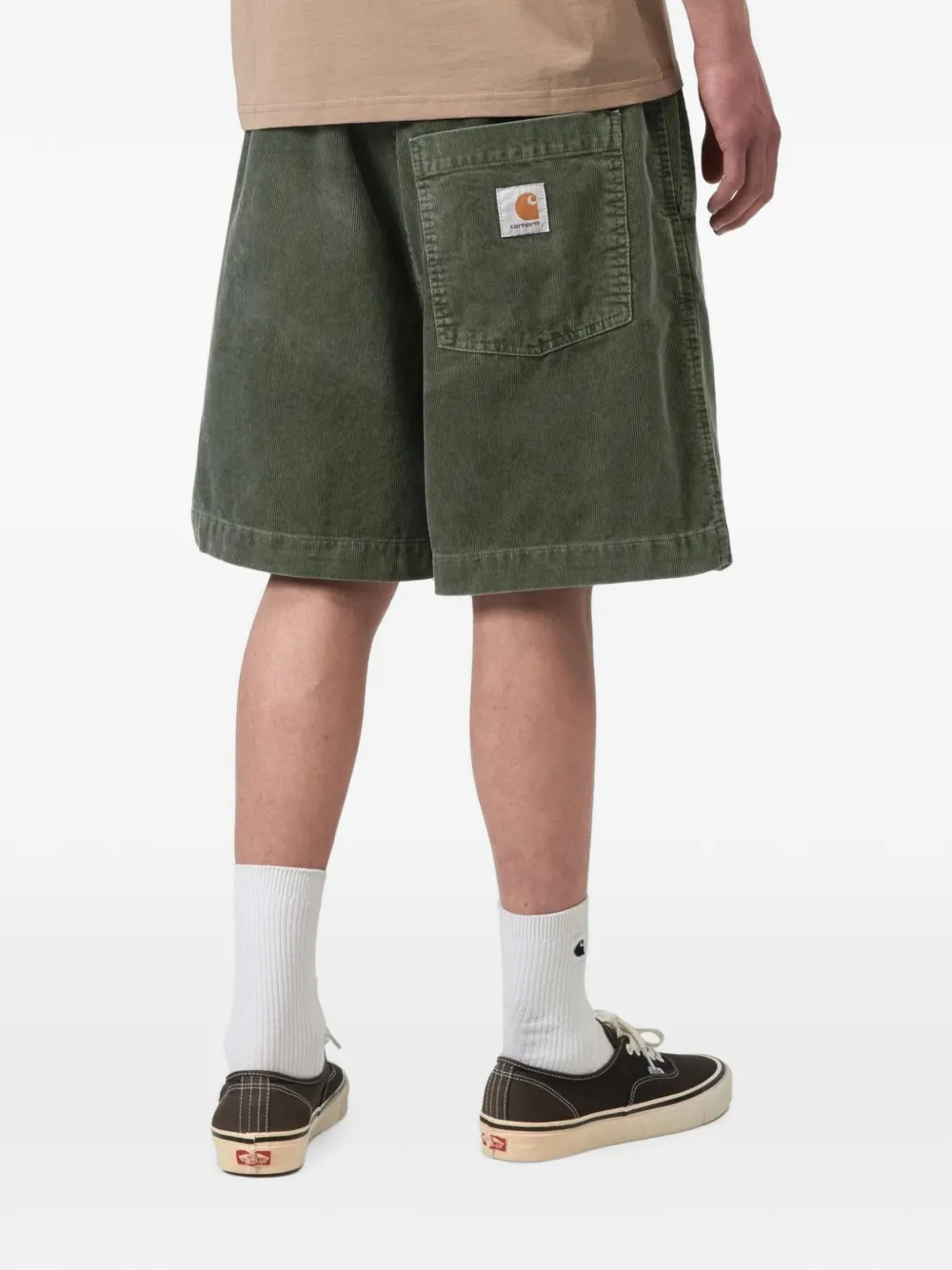 Carhartt WIP Reynold shorts met elastische tailleband Groen