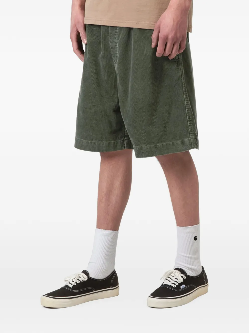 Carhartt WIP Reynold shorts met elastische tailleband Groen