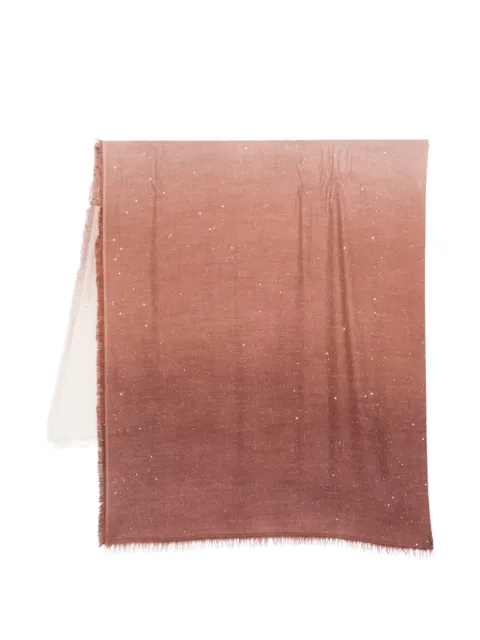 Faliero Sarti Luccicante ombré fringed scarf