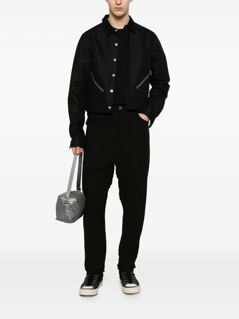 69 BY ISAAC SELLAM Shorts met textuur Zwart