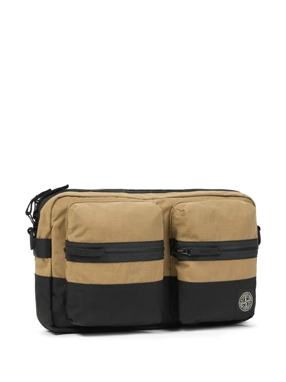  Stone Island Ripstop Zipped Pocket Shoulder Bag - Neutrals 
