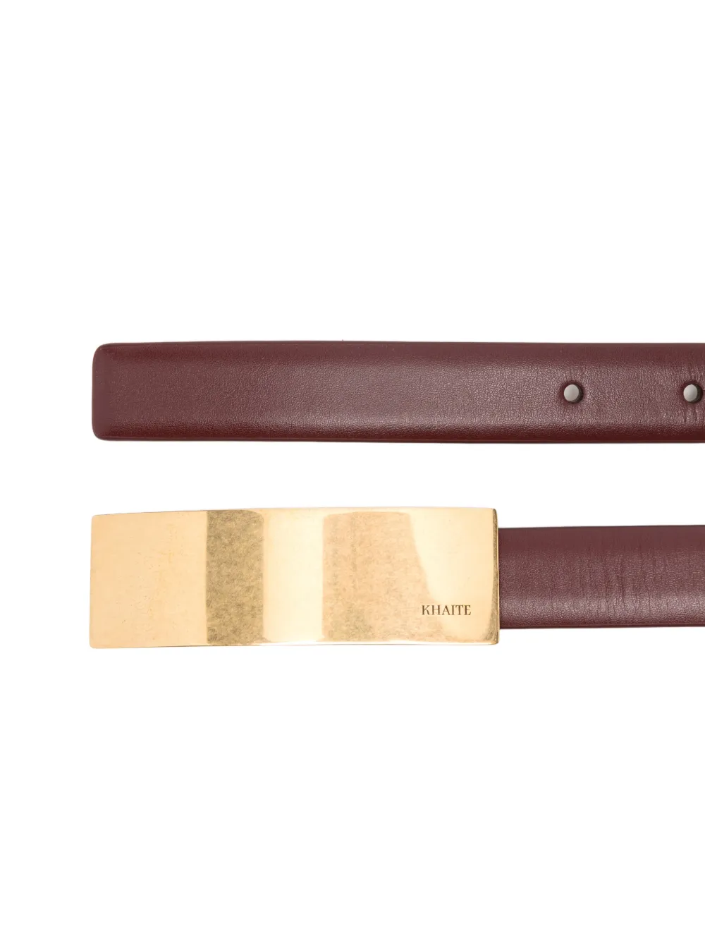  Khaite Berlin Leather Belt - Rojo 