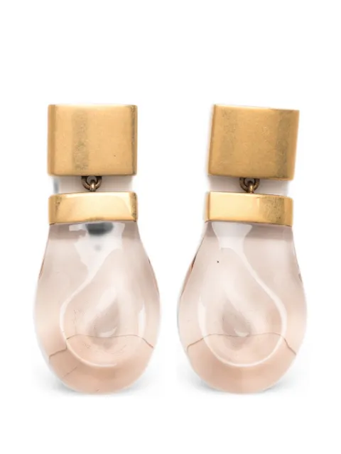 KHAITE Keefe resin drop earrings
