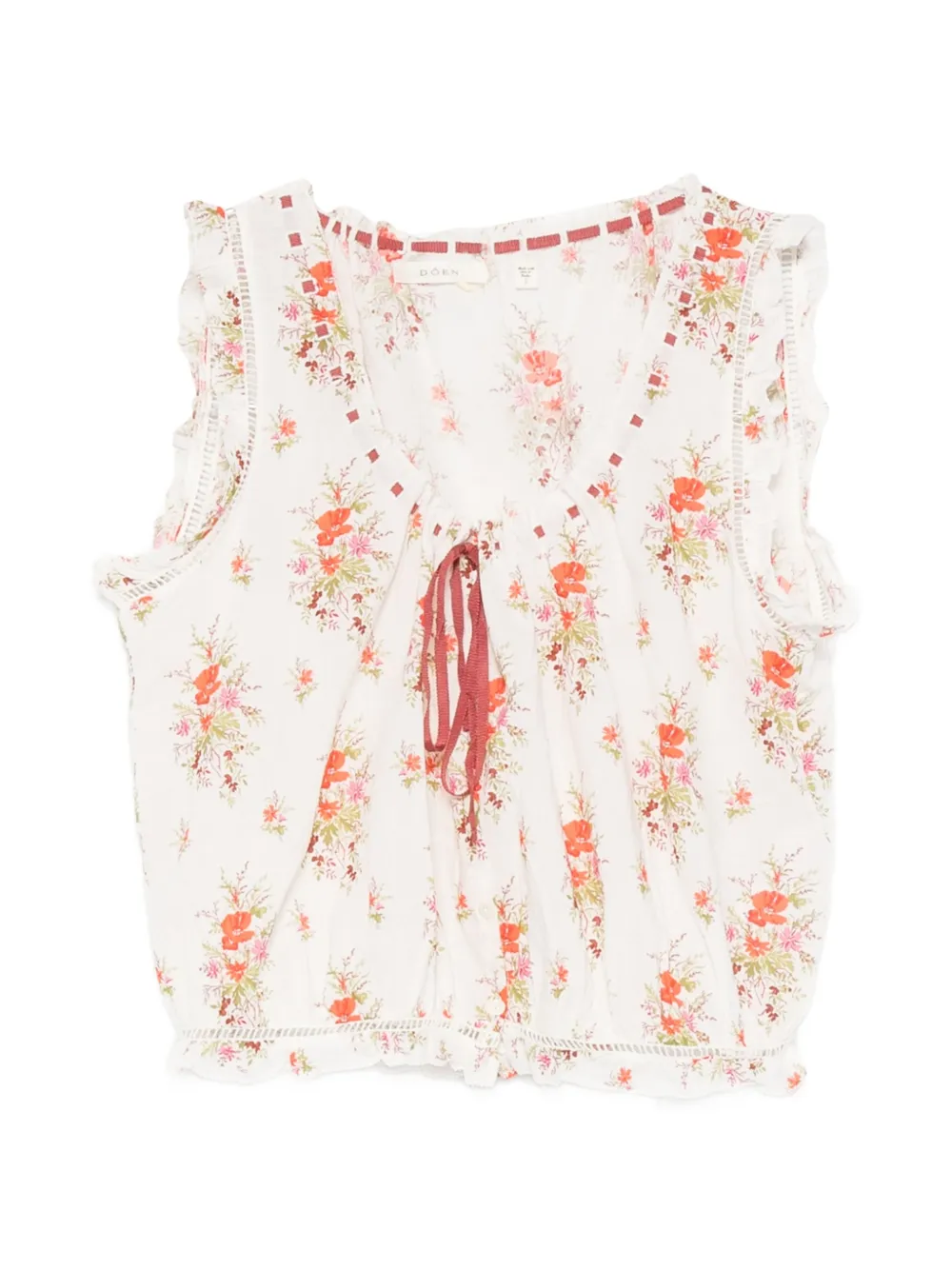 DÔEN floral-print blouse - Bianco