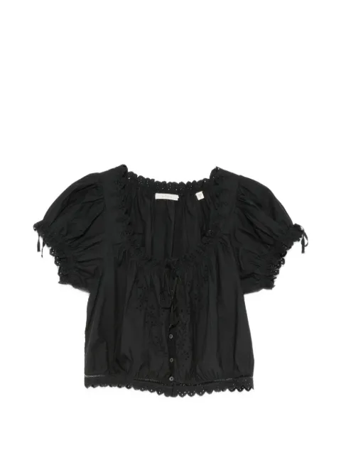 DÔEN Nera broderie-anglaise blouse