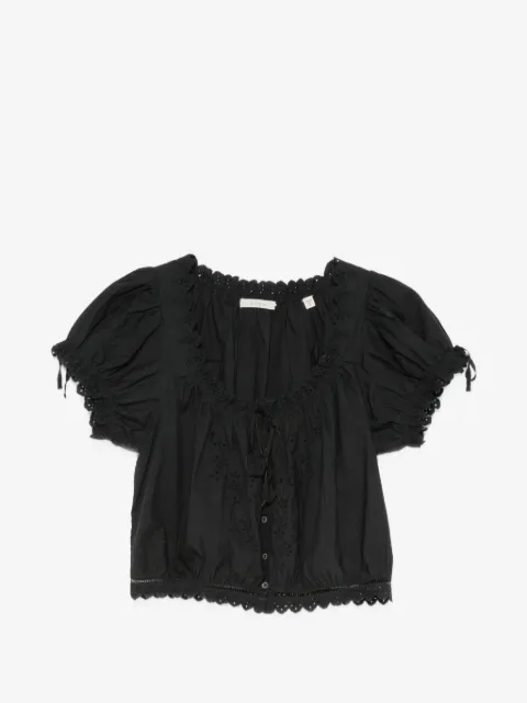 DÔEN blouse Nera en broderie anglaise