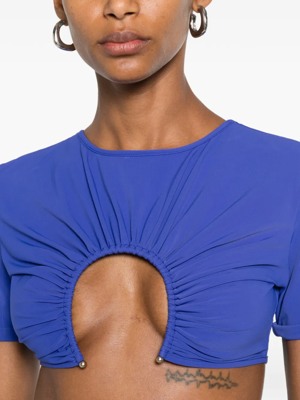 Christopher Esber T-shirt met print Blauw