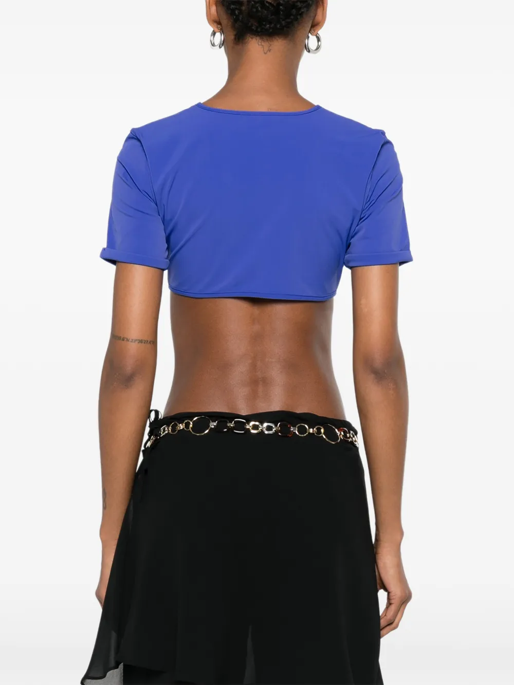 Christopher Esber T-shirt met print Blauw