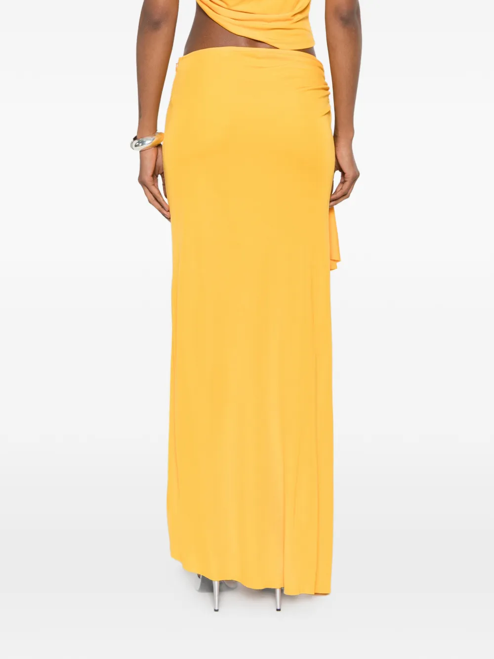 Christopher Esber Bezel Quartz maxi-rok Oranje