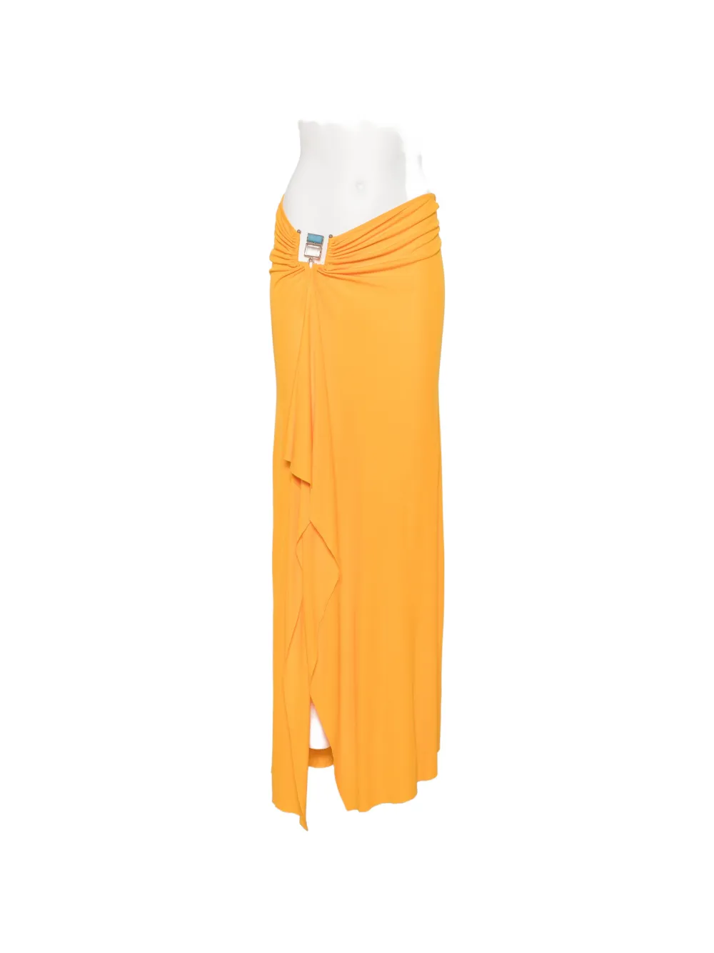 Christopher Esber Bezel Quartz maxi skirt - Arancione
