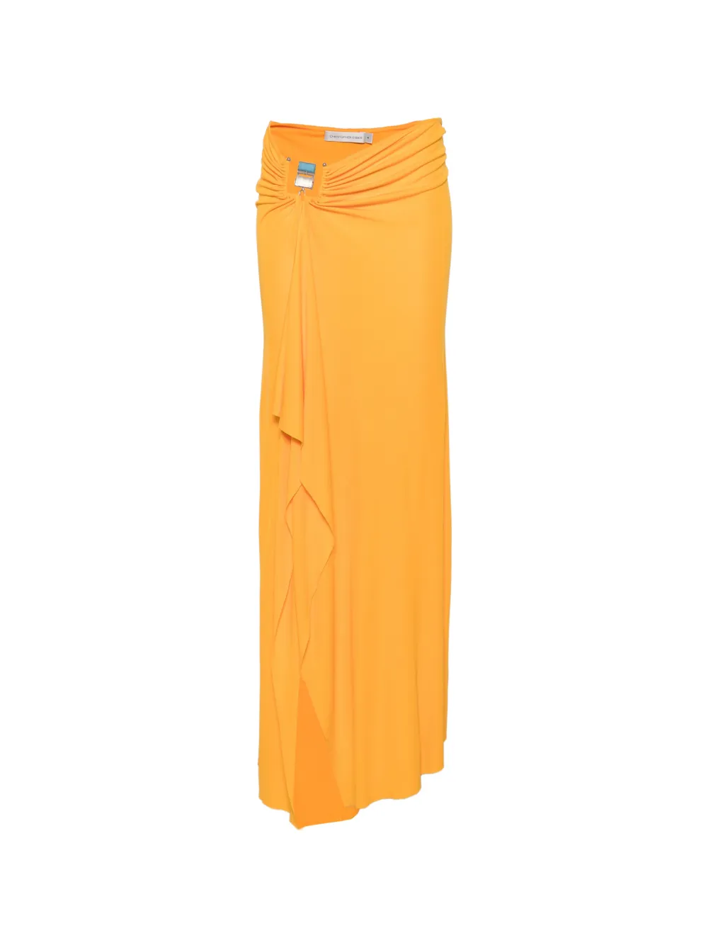 Christopher Esber Bezel Quartz maxi skirt - Arancione