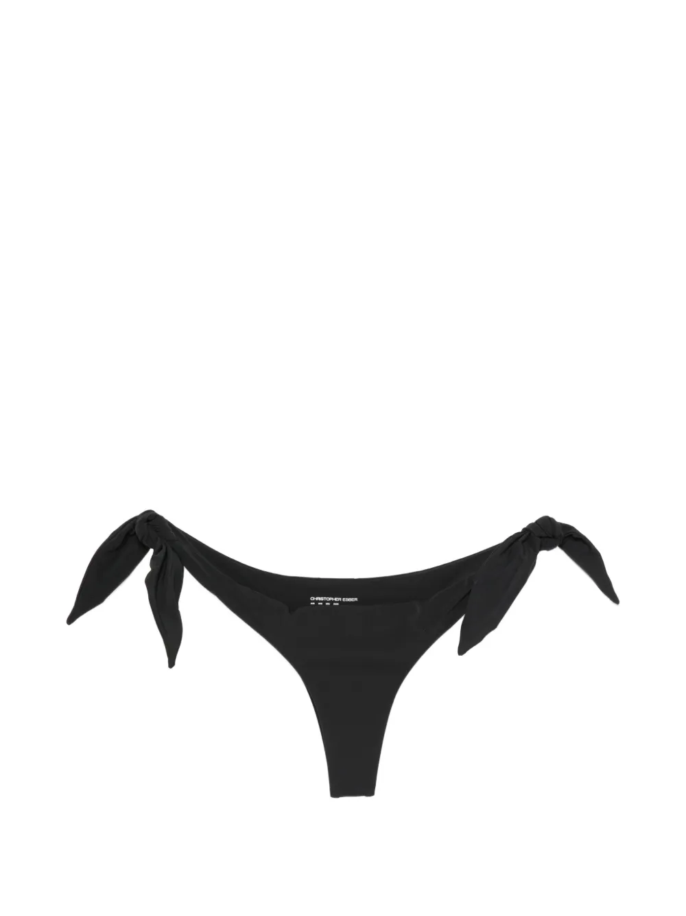 Christopher Esber Porto side-tie bikini buttom - Nero