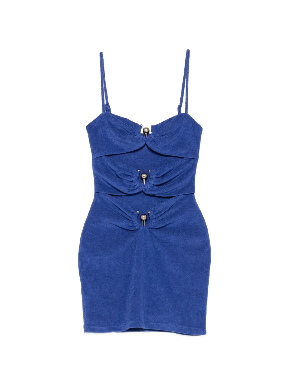 Christopher Esber pierced mini dress - Blu