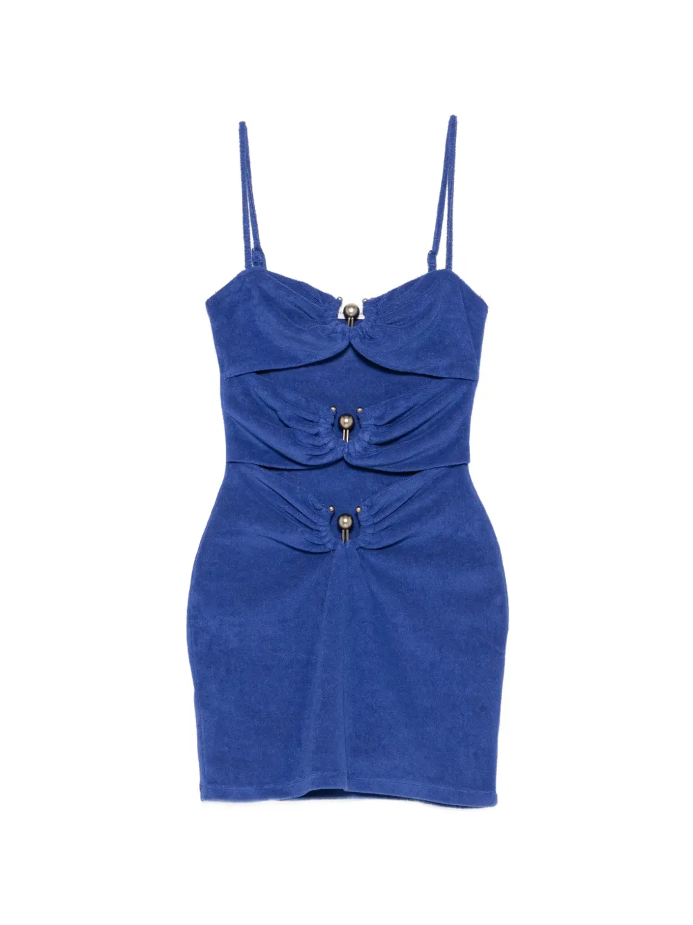 Christopher Esber pierced mini dress - Blu