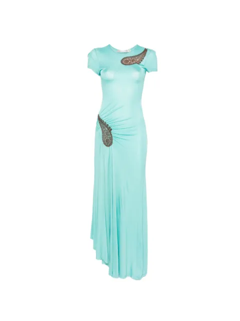 Christopher Esber paisley-lace ribbed dress