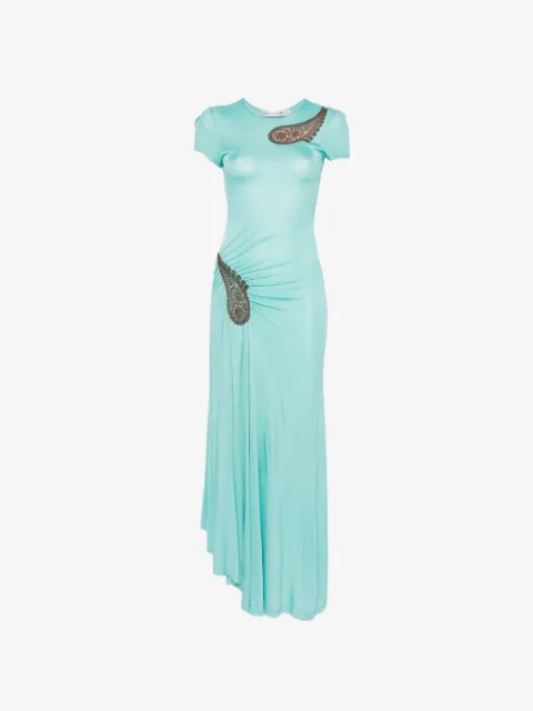 Christopher Esber paisley-lace ribbed dress