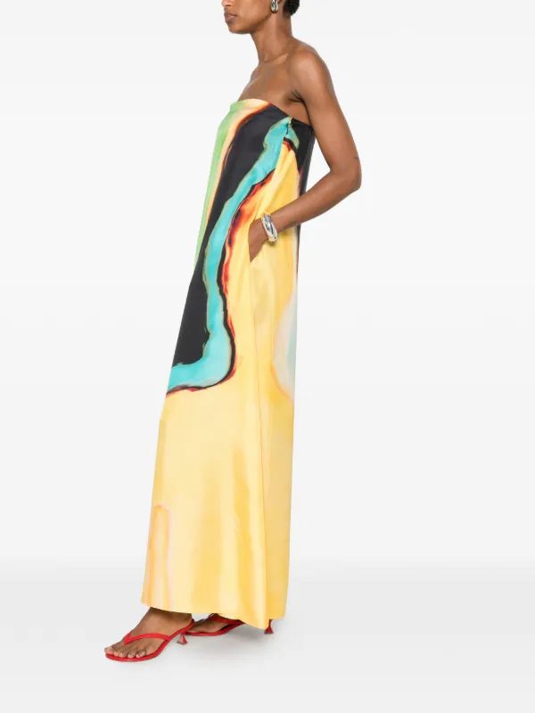 christopher esber dress orange Christopher Esber Crinkled Orange Dress by Christopher Esber