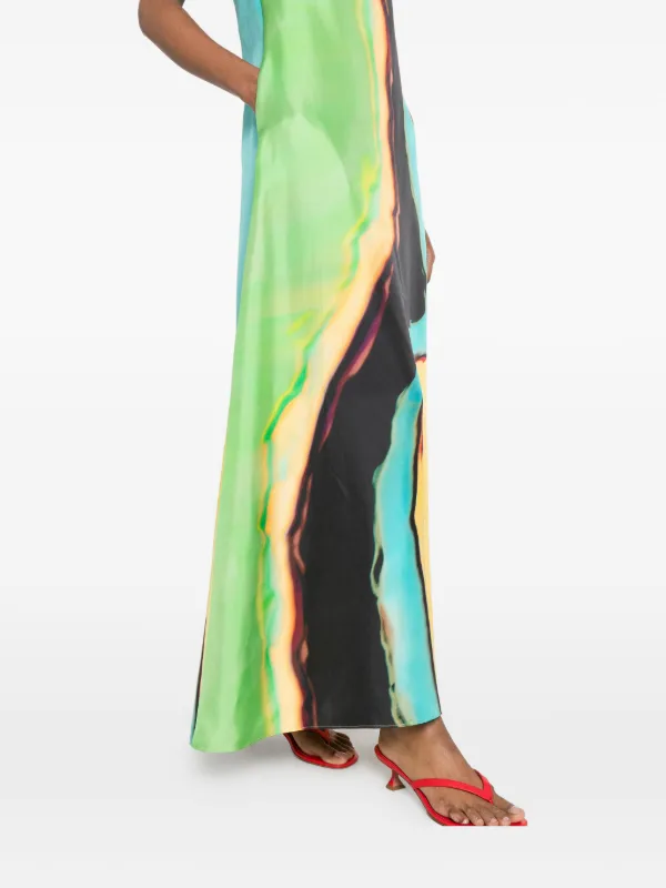 christopher esber aura strapless silk maxi dress Christopher Esber Aura Strapless Maxi Dress | Orange