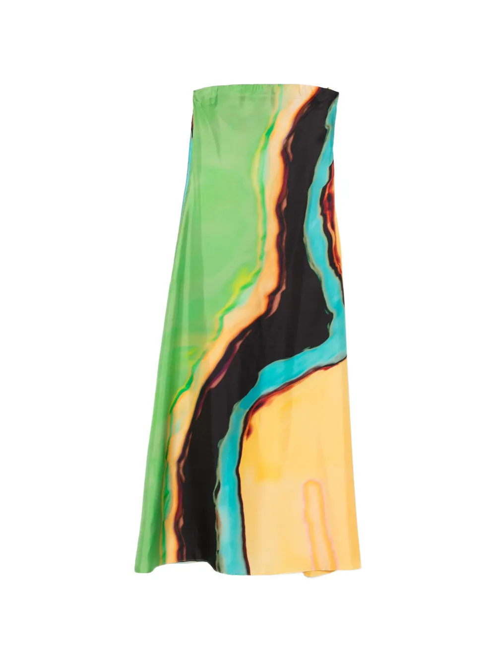 Christopher Esber Aura strapless maxi dress - Orange