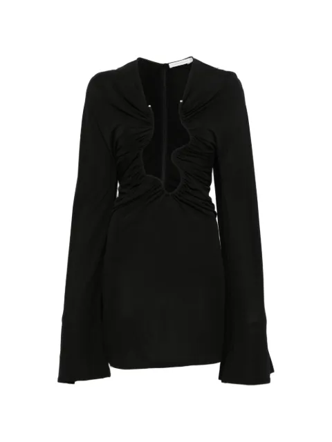 Christopher Esber vestido corto Salacia fruncido