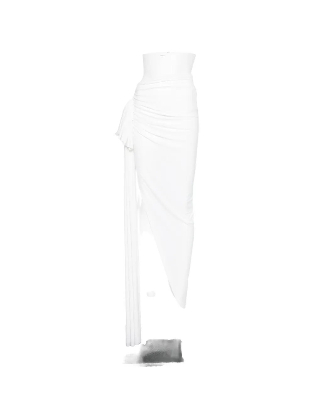 Norma Kamali Diana bow-detail skirt - Bianco