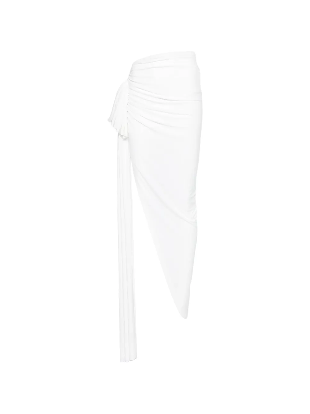Norma Kamali Diana bow-detail skirt - Bianco