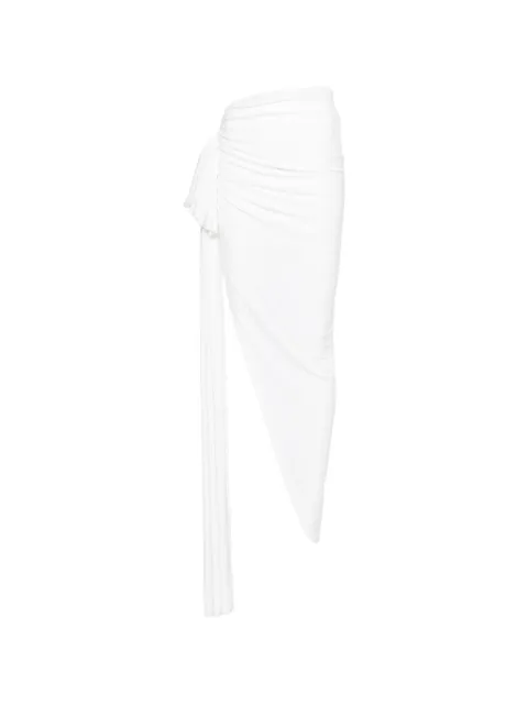 Norma Kamali Diana bow-detail skirt
