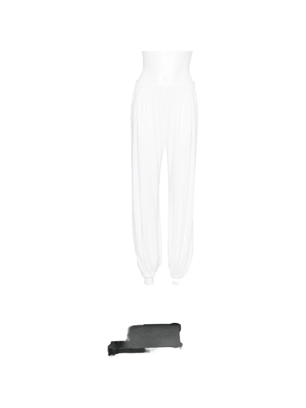 Norma Kamali Boyfriend Puff balloon trousers - Bianco