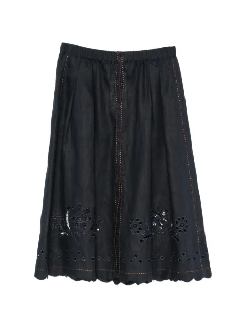 Vita Kin Balthazar broderie-anglaise midi skirt