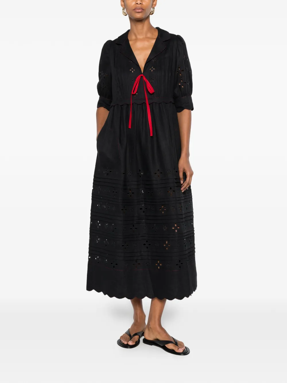 Vita Kin Bari Midii Dress in Black, view 2