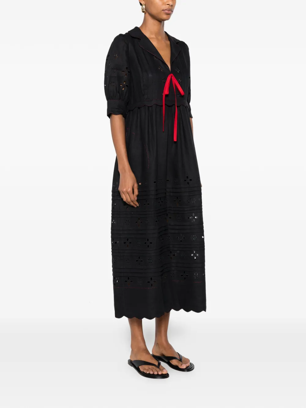 Vita Kin Bari Midii Dress in Black, view 3