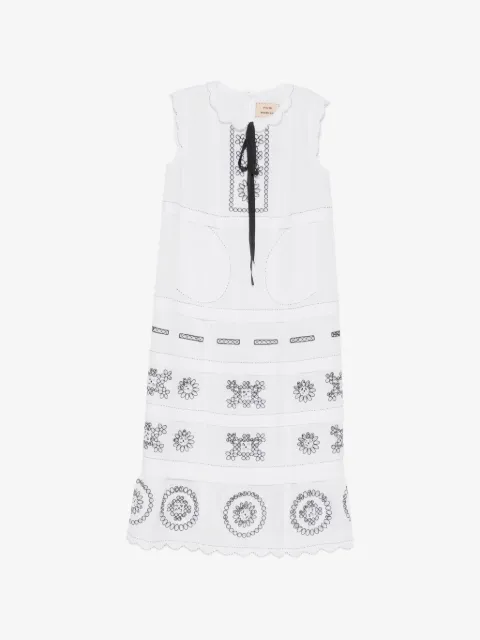 Vita Kin Phoebe embroidered sleeveless midi dress