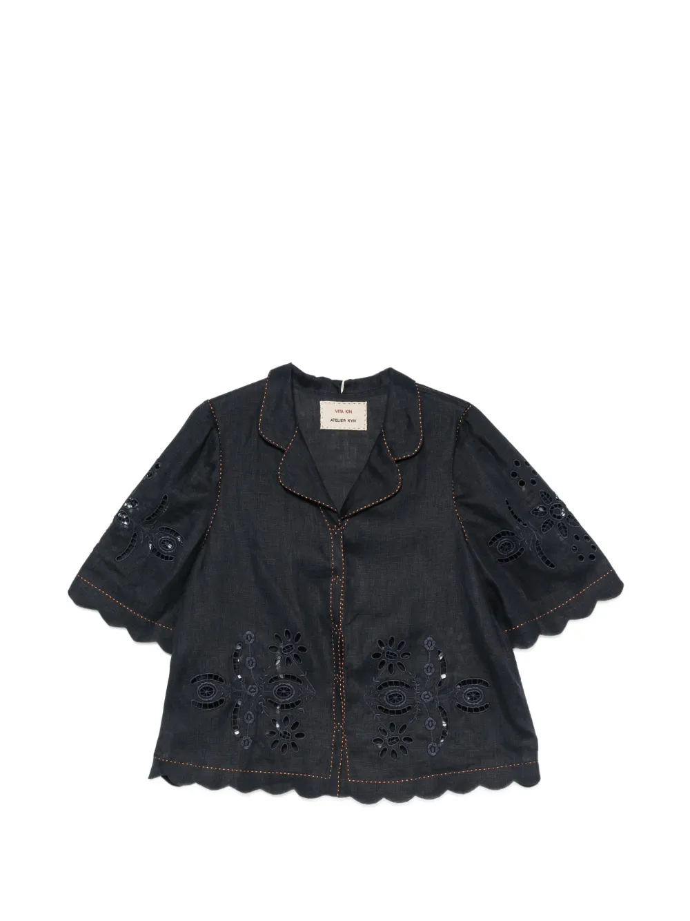 Vita Kin Balthazar broderie-anglaise blouse - Blu