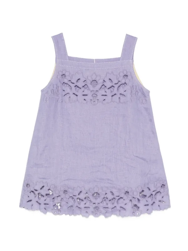 Vita Kin Galatea Square-neck Top in Purple
