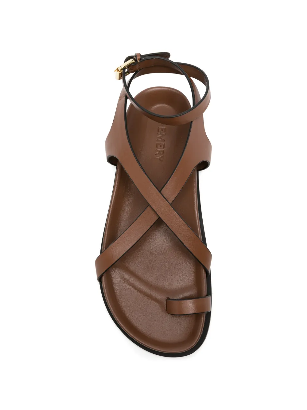 A.EMERY The Jalen sandalen met kruisbandjes Bruin