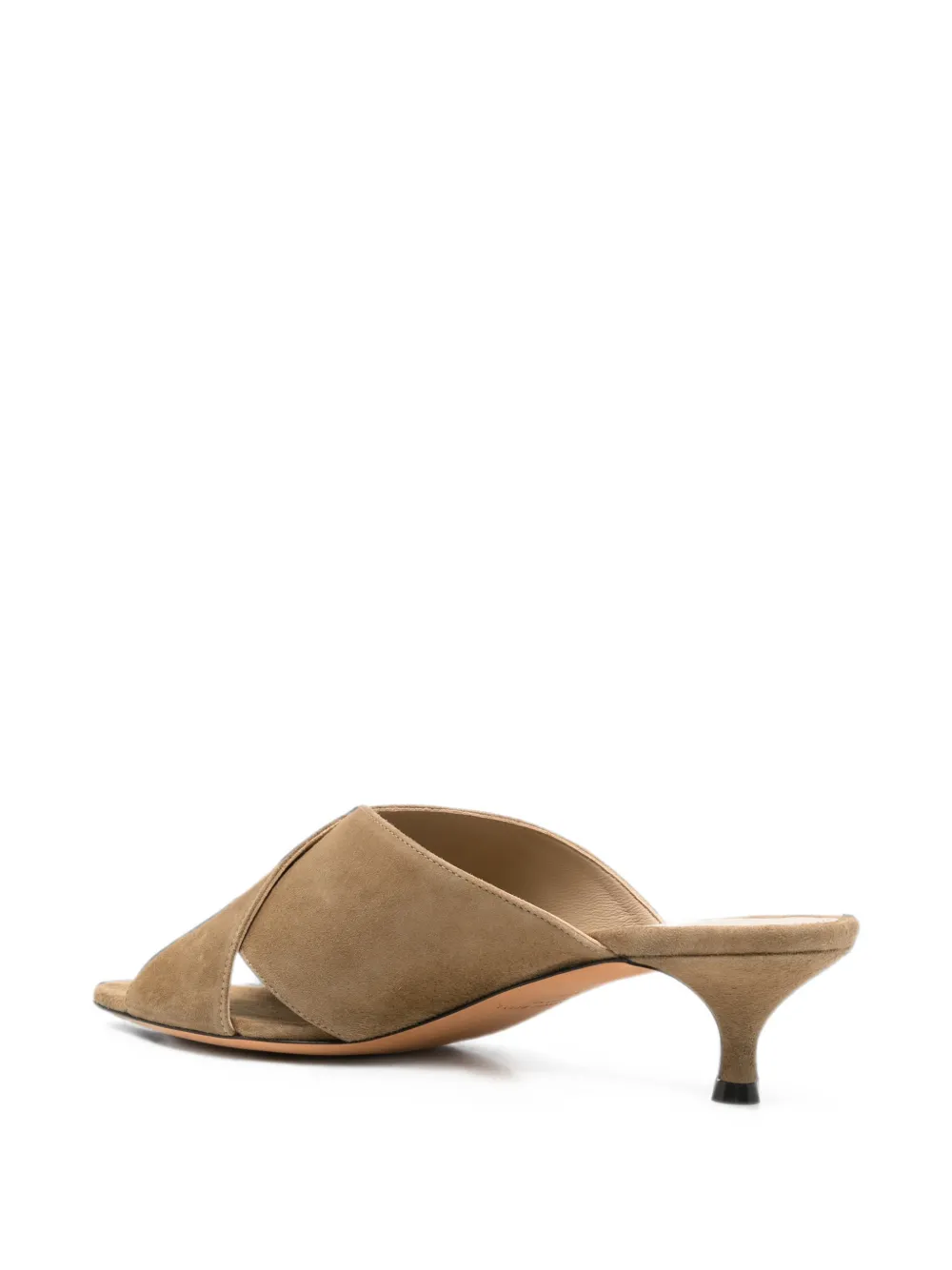 Le Monde Beryl Luca crossover suede sandals Bruin