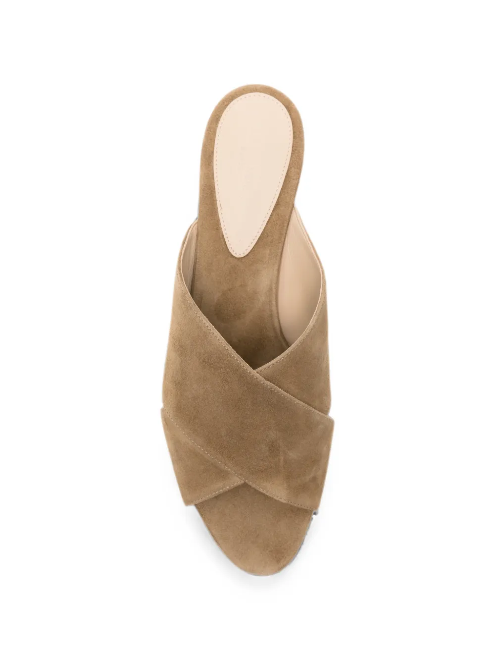 Le Monde Beryl Luca crossover suede sandals Bruin