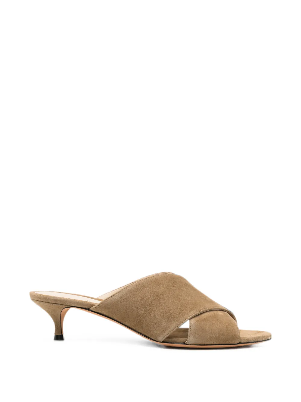 Le Monde Beryl Luca crossover suede sandals - Marrone