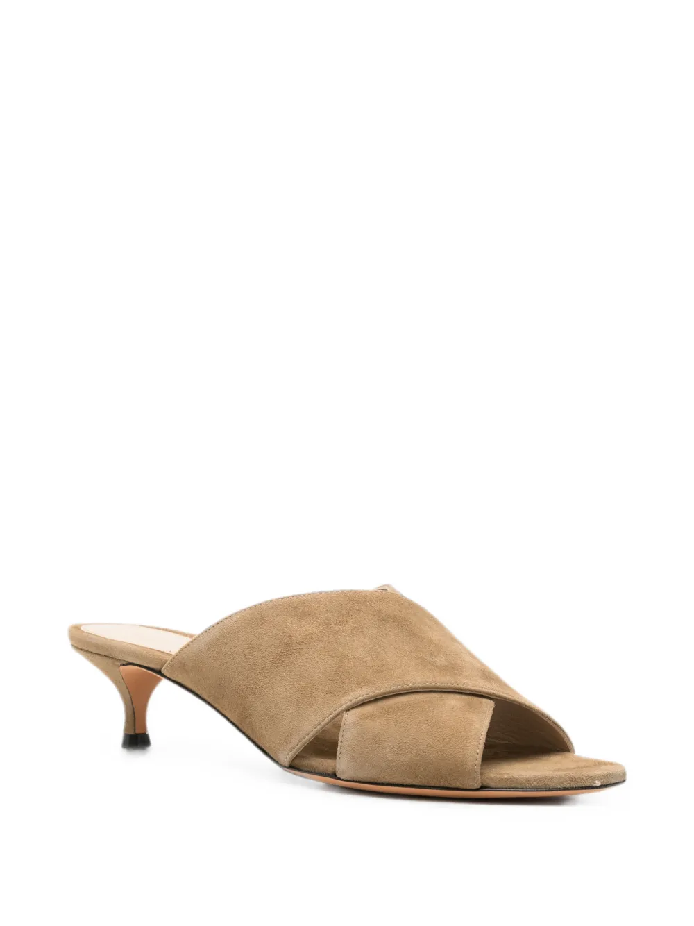 Le Monde Beryl Luca crossover suede sandals Bruin