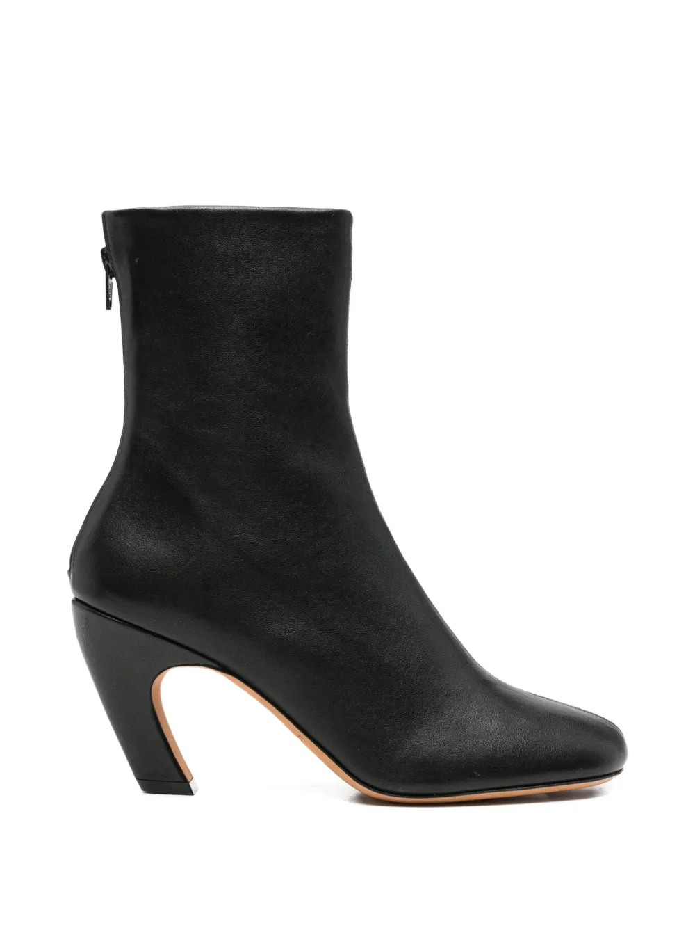 Le Monde Beryl Mica leather ankle boots Zwart