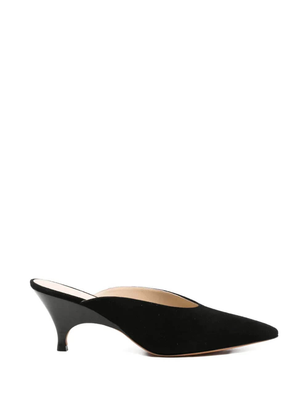 Le Monde Beryl Petra suede heeled mules - Nero