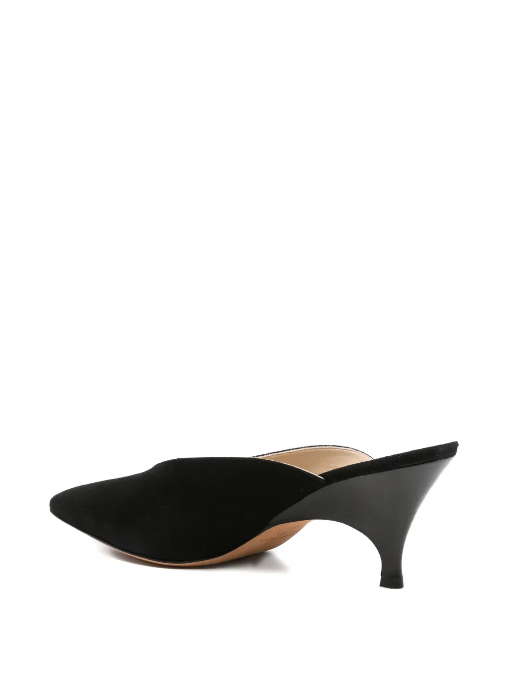 Le Monde Beryl Petra suede heeled mules Zwart