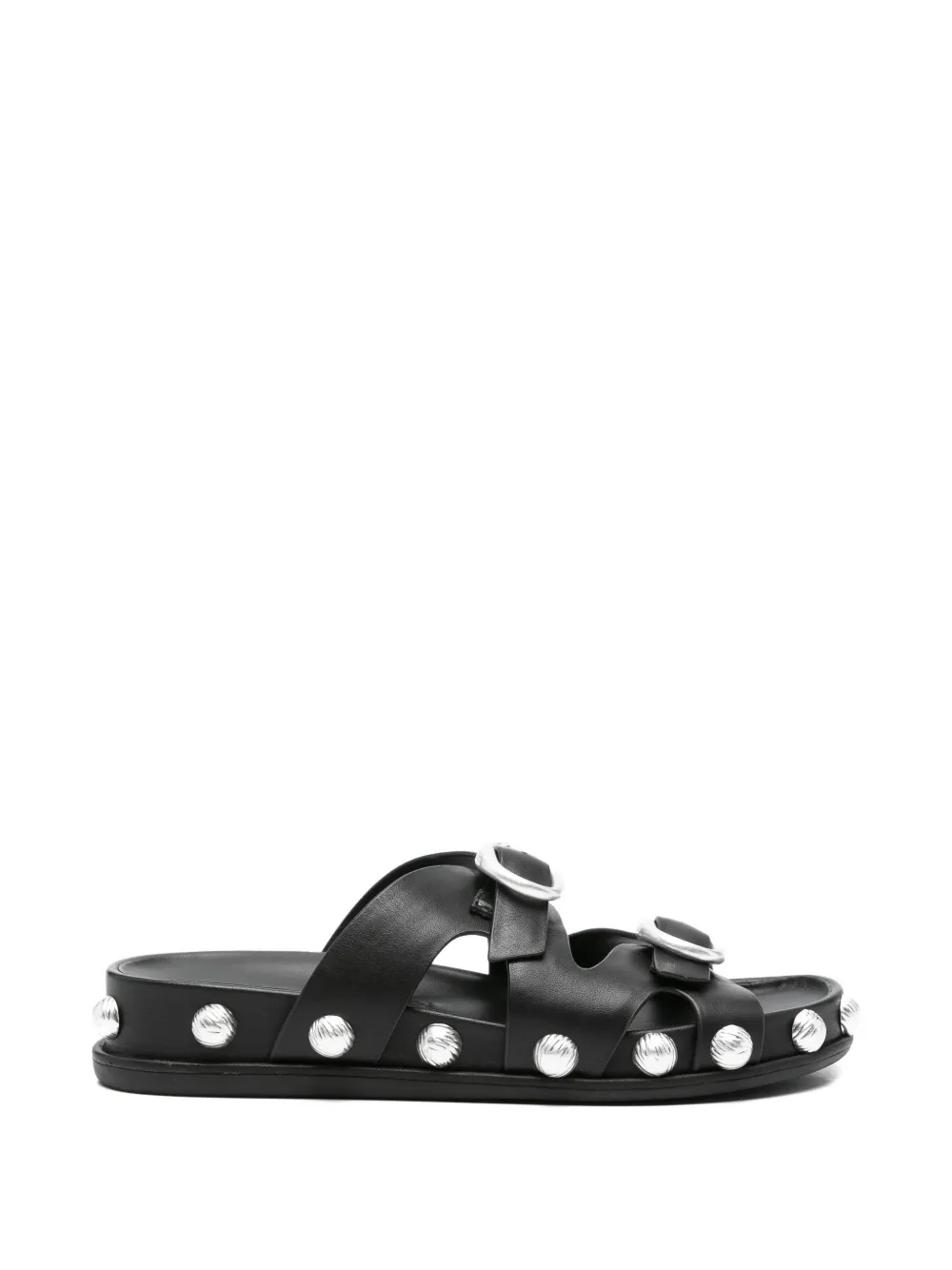 Cult Gaia buckled studded sandal - Nero