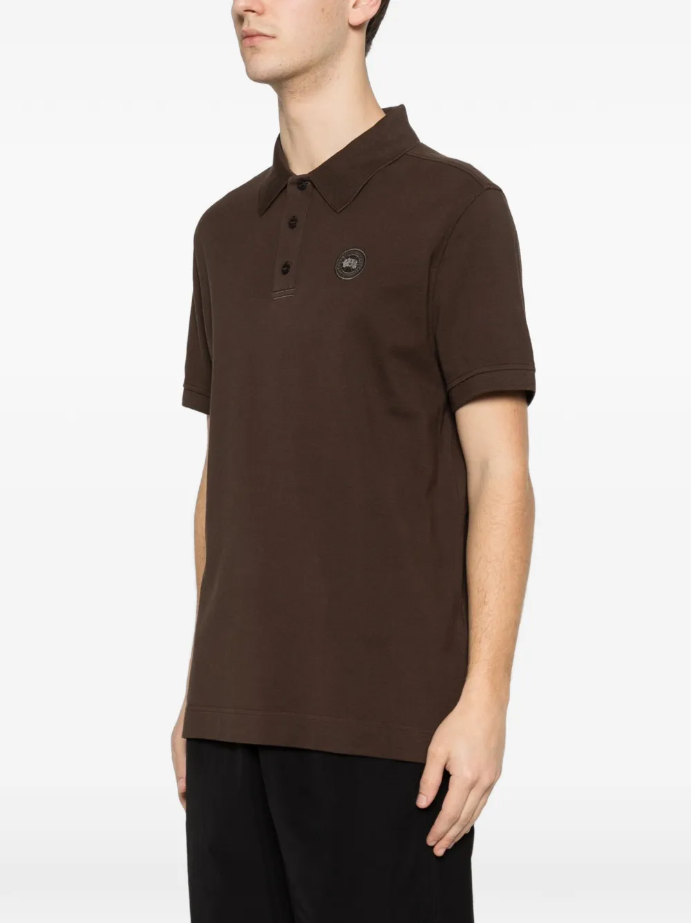 Canada Goose Katoenen poloshirt Bruin